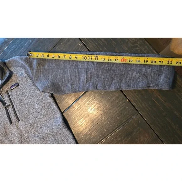 Patagonia Better sweater Fleece Pullover Quarter Zip Gray Speckled Mens XS - Picture 8 of 8